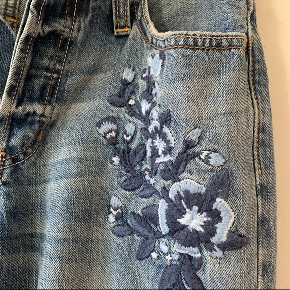 High Rise Vintage Straight Button Fly Ripped Jeans - Picture 8 of 14